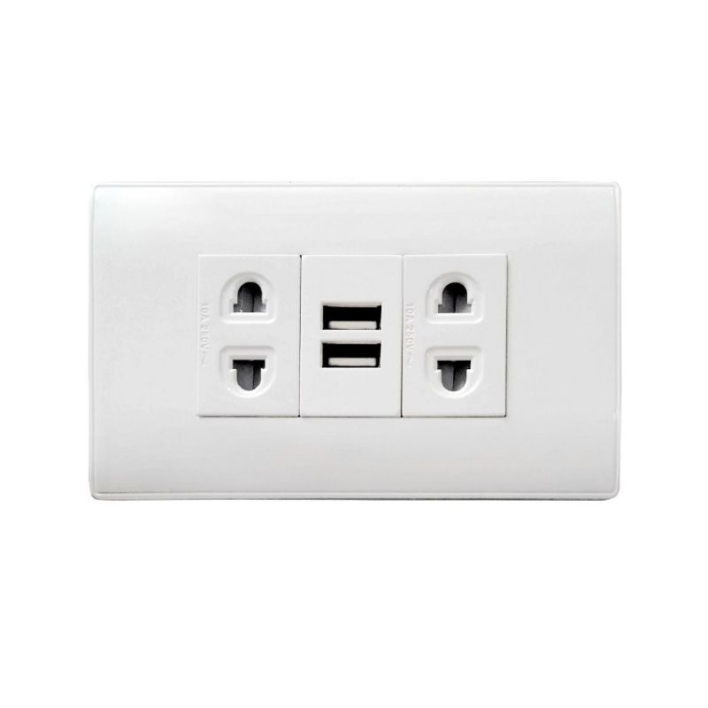 Ổ Cắm Điện Âm Tường USB Sạc điện thoại