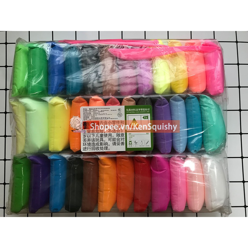 [Mã LIFE0503TOYS giảm 10% đơn 0Đ] Đất Sét Soft Clay 36 Màu Siêu Nhẹ