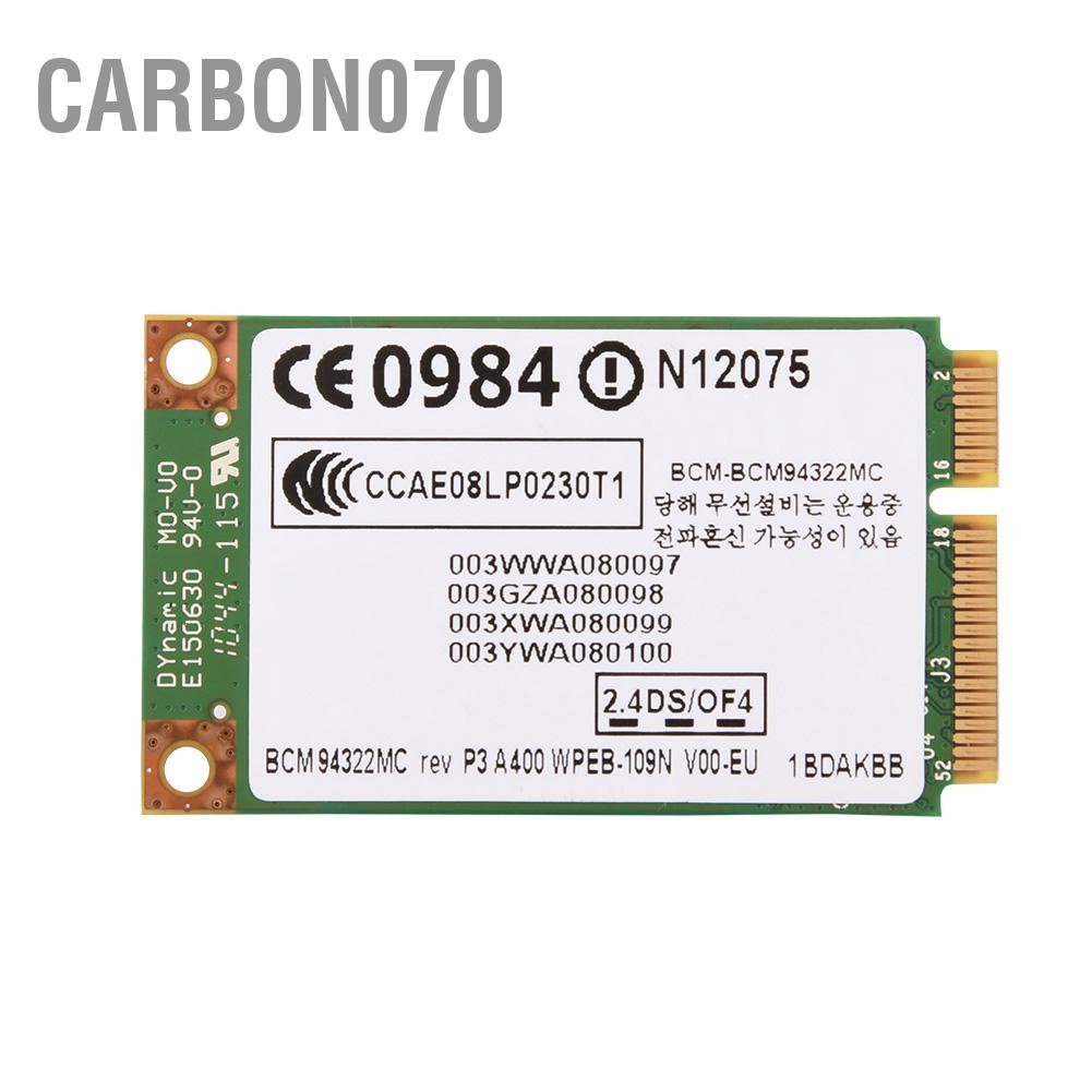 Hàng Sẵn Card WIFI Intel không dây mini PCI-E băng tần kép 2.4G + 5G chuyên nghiệp cho HP / MAC / DELL / Acer【Carbon070】