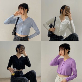 Áo croptop dài tay thiết kế-[MADE BY HIIN]
