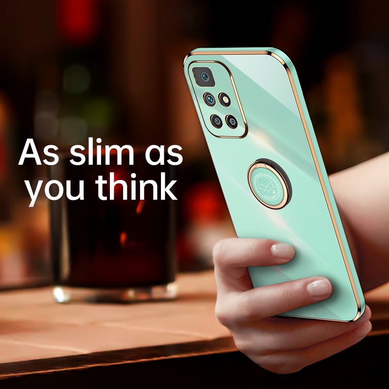 Ốp Điện Thoại Silicone Mạ Điện Cho Xiaomi Redmi 10