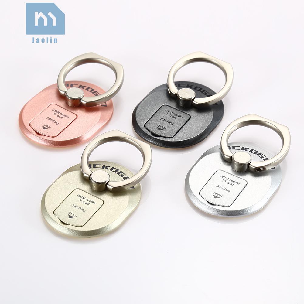 Jae•✈Slot Finger Ring Buckle Holder Stand Mount Bracket for Cell Phone with Biso☸