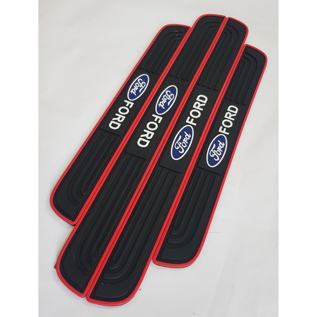 FORD - Bộ Miếng Dán Chống Trầy Xước Có Logo Hãng FORD Bảo Vệ Bậc Cửa Và Dán Cốp Xe Hơi, Xe Ô Tô - Auto Bảo Lộc