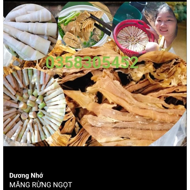 1kg Măng Khô Măng Le Rừng Nhà Làm