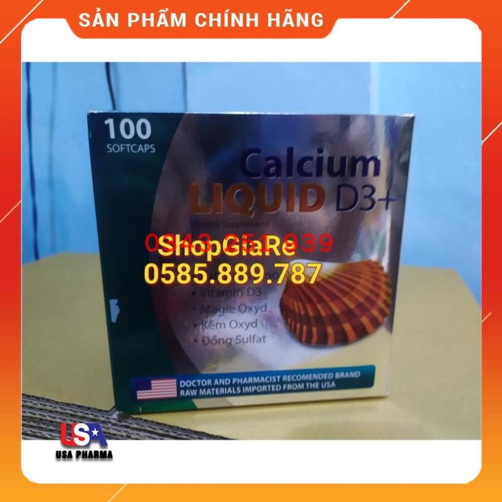 Liquid Calcium D3 Bổ sung canxi Chống Còi Xương, Loãng Xương, Kém phát triển,ngăn ngừa thoái hóa | USA Pharma