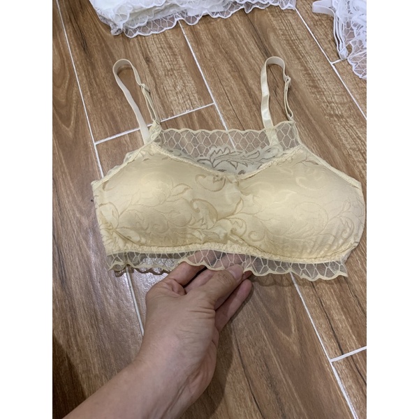 ÁO BRA VẢI BÔNG ÉP CÓ MÓC CÀI SAU LƯNG