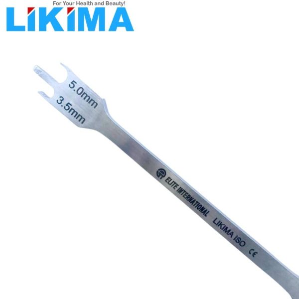 Thước đo mắc cài 0.022” (đầu 3,5mm và 5mm, đầu 4mm và 4,5mm) – TDMC-022 Likima