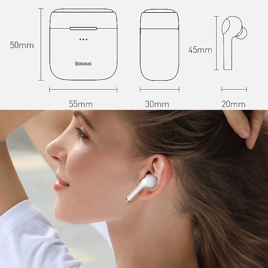 Tai nghe Bluetooth Baseus Encok W06 True Wireless Earphones LV881-WL