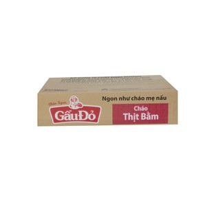 Thùng 50 Gói Cháo Gấu Đỏ Vị Thịt Bằm