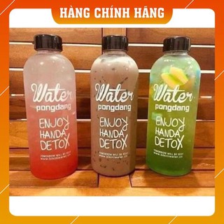 BÌNH NHỰA DETOX ĐỰNG NƯỚC 1000ml + TẶNG KÈM TÚI VẢI - SIÊU TIỆN
