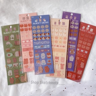 Sticker gấu cute ST091