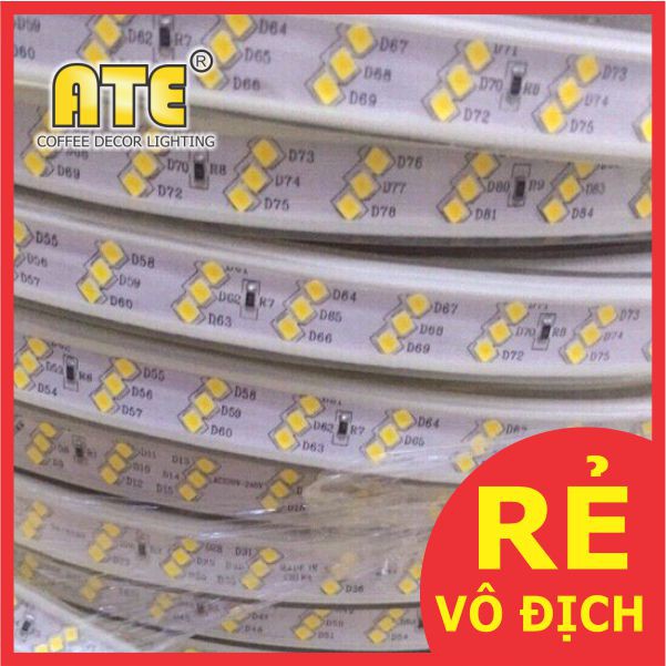 Đèn led dây đôi hắc trần - LED DÂY ỐNG 2835 3 ĐƯỜNG BÓNG 100M - MSP: ATE-520-3