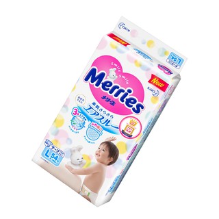 Tã/bỉm dán Merries size L - 54 miếng (Cho bé dưới 9-14 kg)