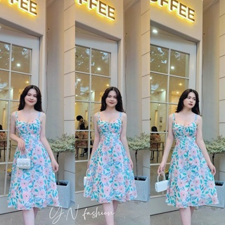Bán sỉ váy dây hoa dáng xoè