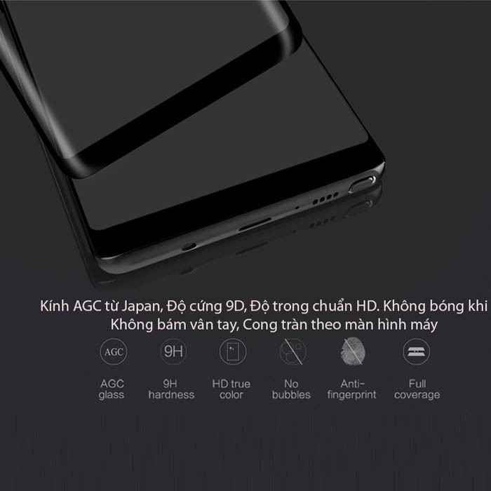 Kính cường lực 3D Full Viền Baseus LV241 cho galaxy Note 8