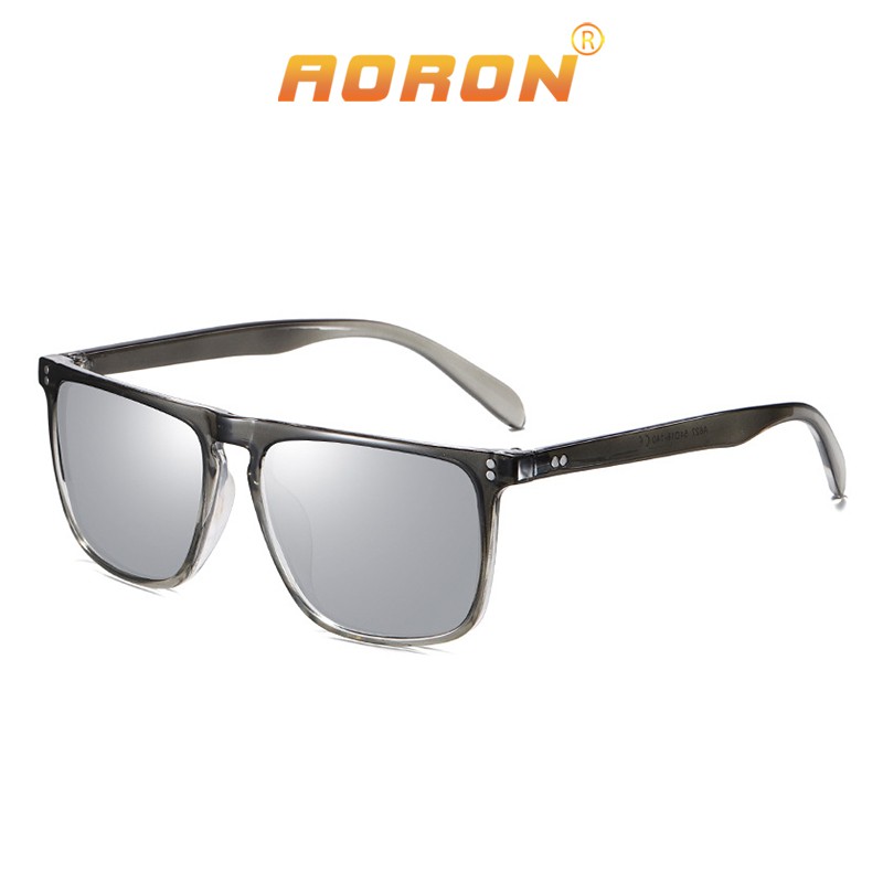 Kính Râm Nam Vuông, Mắt Kính Phân Cực Chống Chói, Đi Xe Ban Ngày Gọng Nhựa Siêu Nhẹ AK022 -AORON | BigBuy360 - bigbuy360.vn