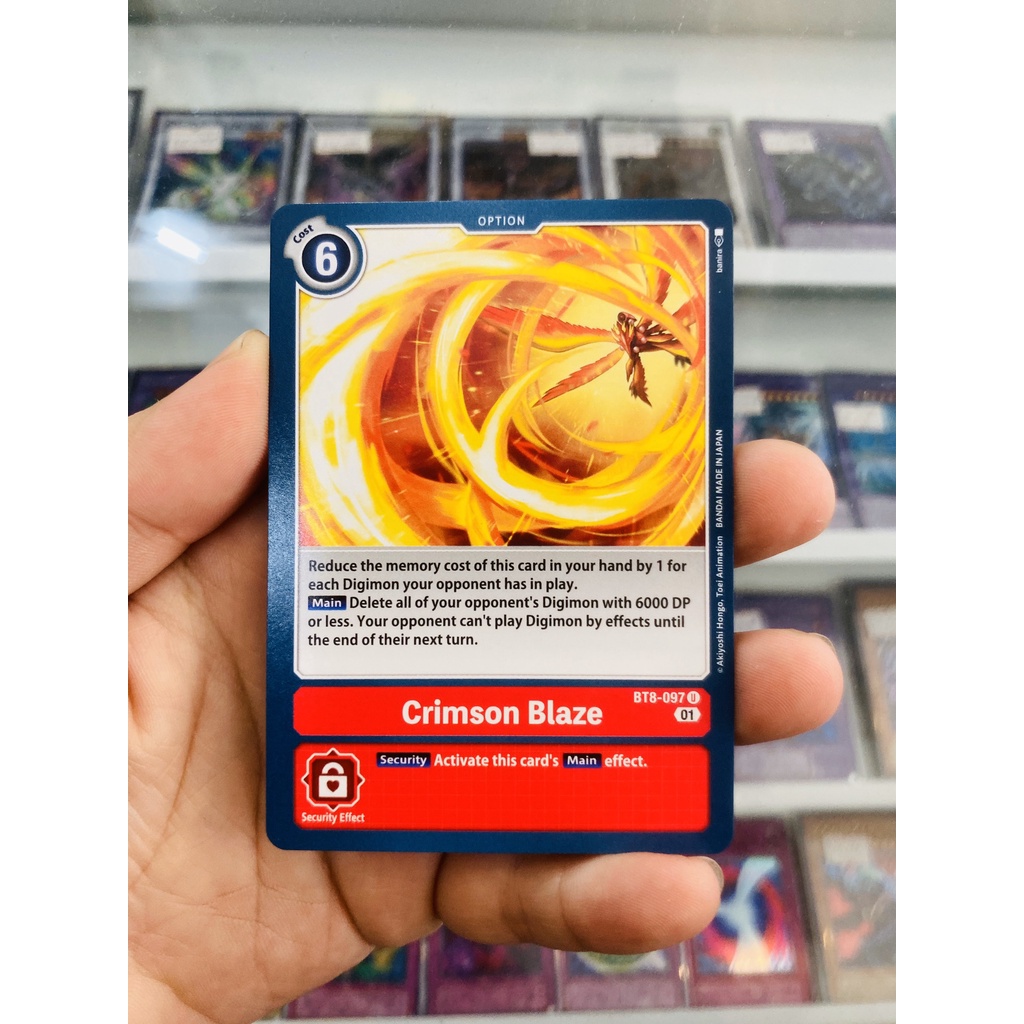 Thẻ Bài Digimon Mã BT8-097 - Crimson Blaze - Option - Uncommon