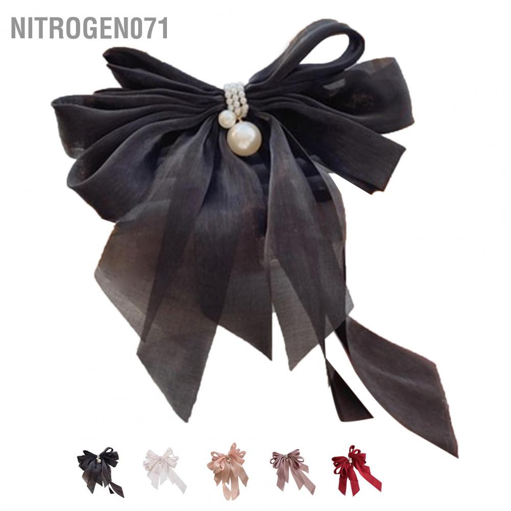 Nitrogen071 Bow Hair Clip Women Girls Fashionable Elegant Bright Color Bowknot Accessory for Daily Life