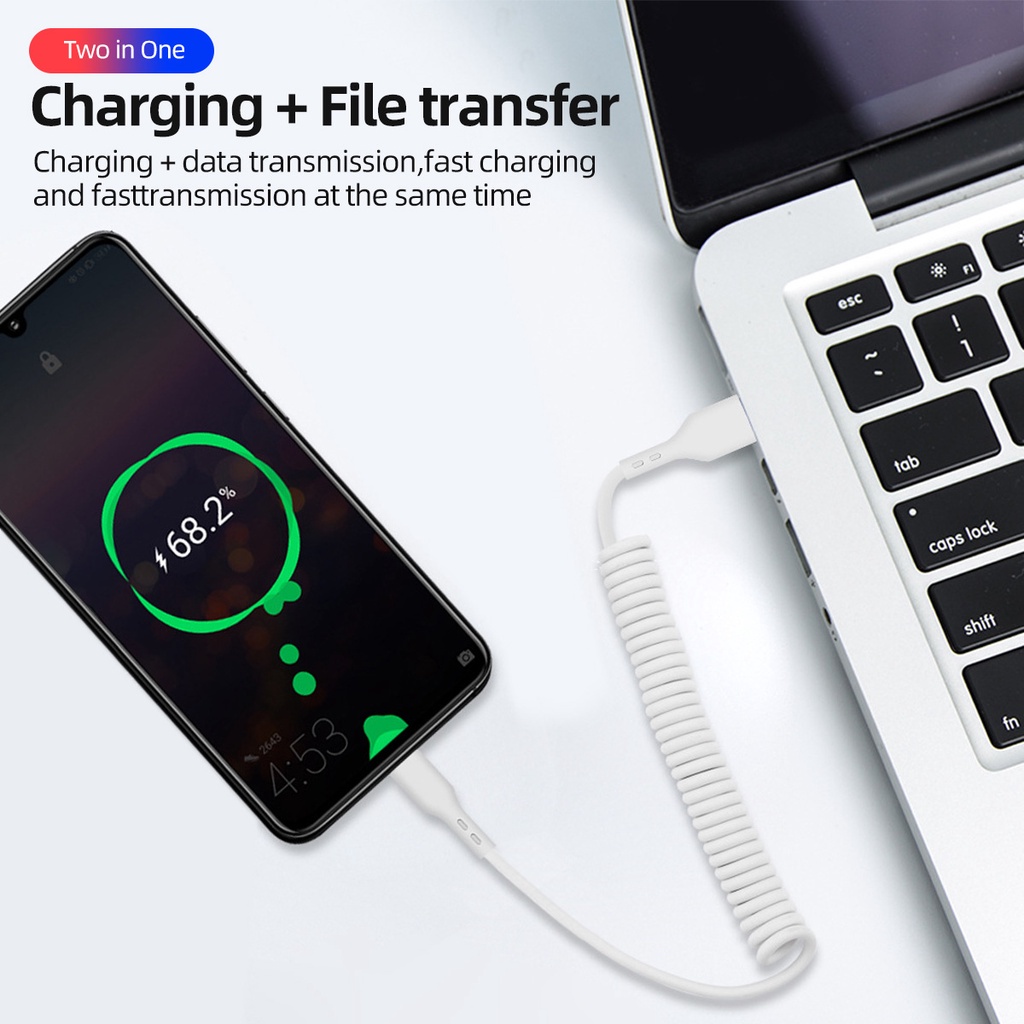 Cáp sạc nhanh type C FONKEN 66W 6A cho Huawei Mate 40 Pro tiện dụng