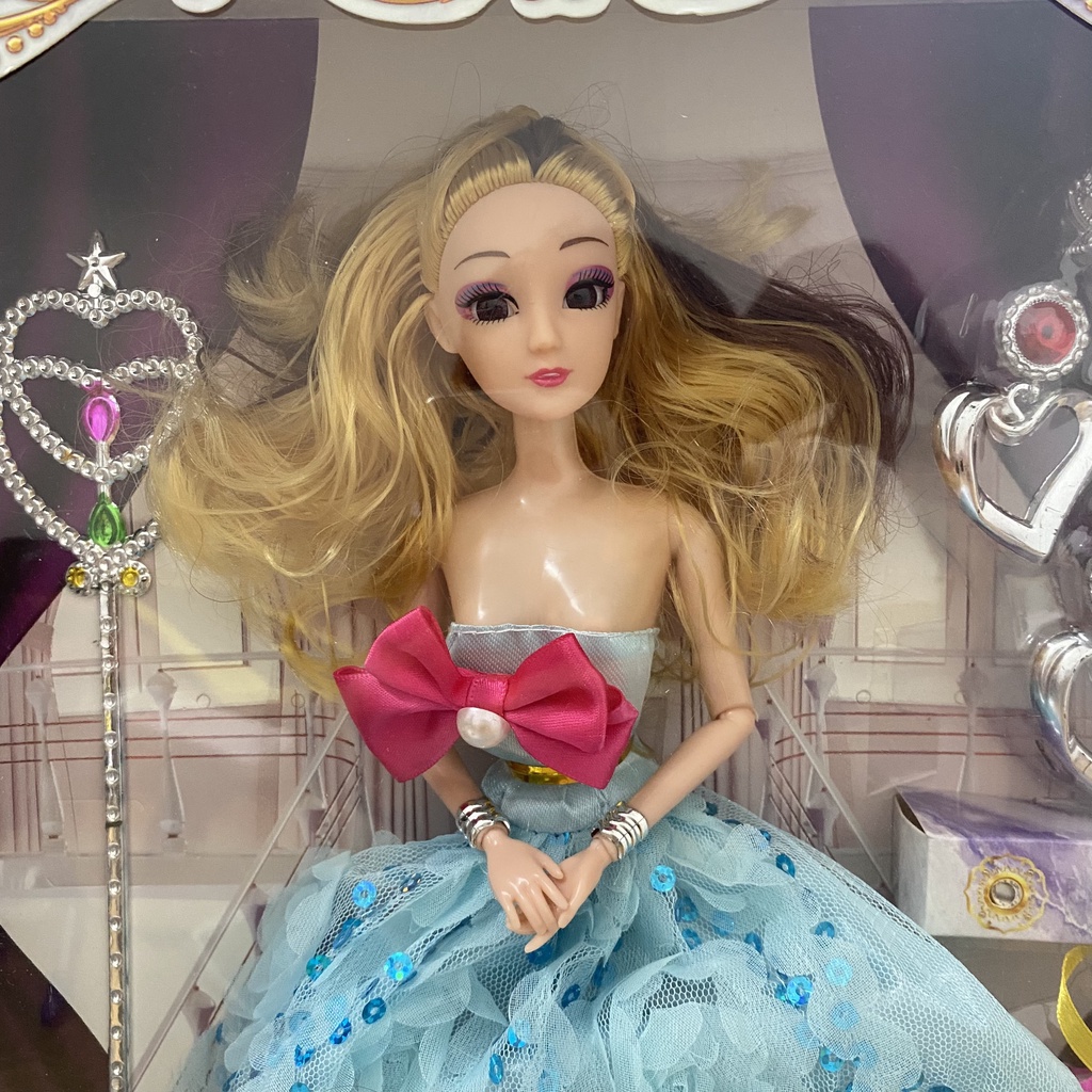 Búp Bê Barbie Cỡ Lớn Cao 30 cm Tặng Kèm Phụ Kiện - Đồ Chơi Búp Bê Elsa Công Chúa Cho Trẻ Em – 312