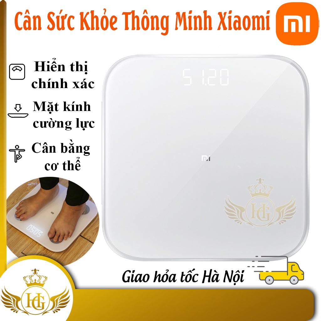 Cân Điện Tử Thông Minh Xiaomi Smart Scale 2 - Cân Sức Khỏe Điện Tử Cho Gia Đình Chính Hãng