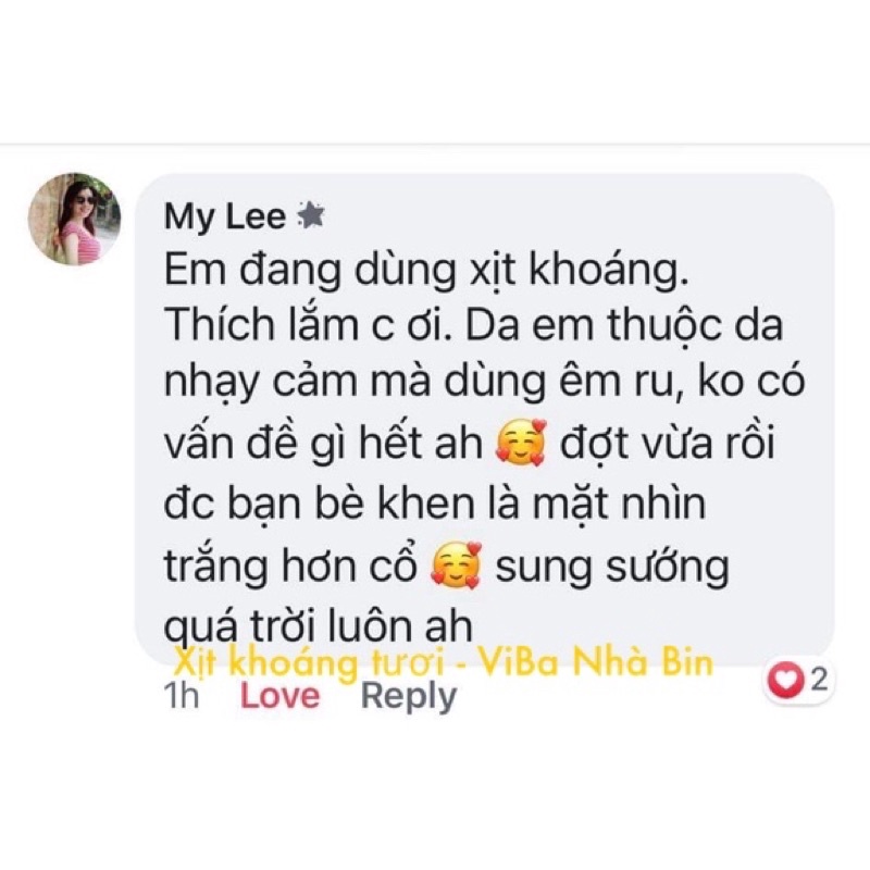 Xịt khoáng tươi nguyên chất 250ml Khoáng Tươi ViBa dưỡng ẩm, bù khoáng, khóa lớp trang điểm, kiềm dầu | BigBuy360 - bigbuy360.vn