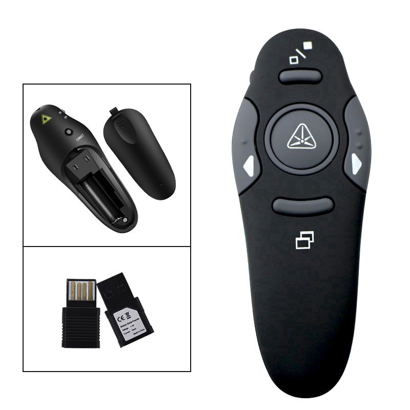 2.4GHz Wireless USB Presenter Powerpoint PPT Flip Pen Pointer Laser Remote Control