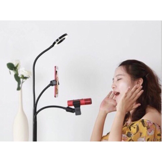 [Mã ELORDER5 giảm 10K đơn 20K] Bộ Livetream 3 in 1 Để Bàn Giá Đỡ(Đèn+ ĐT + mic) | BigBuy360 - bigbuy360.vn