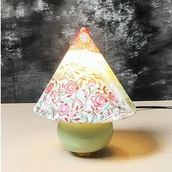 Đèn Bàn Ngủ Xanh Hoa Ngọc MN011, Đèn Trang Trí Mini Vietmake