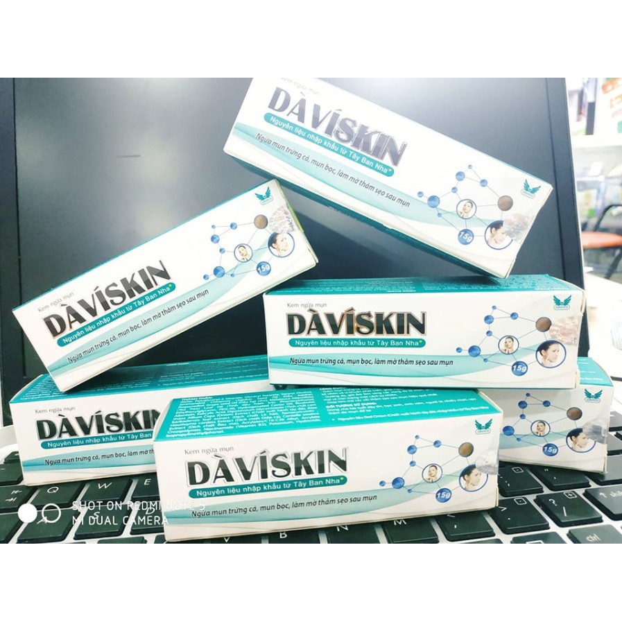 ✔️️️Kem Ngừa Mụn DAVISKIN 15g - Nguyên Liệu Nhập Khẩu Từ Tây Ban Nha