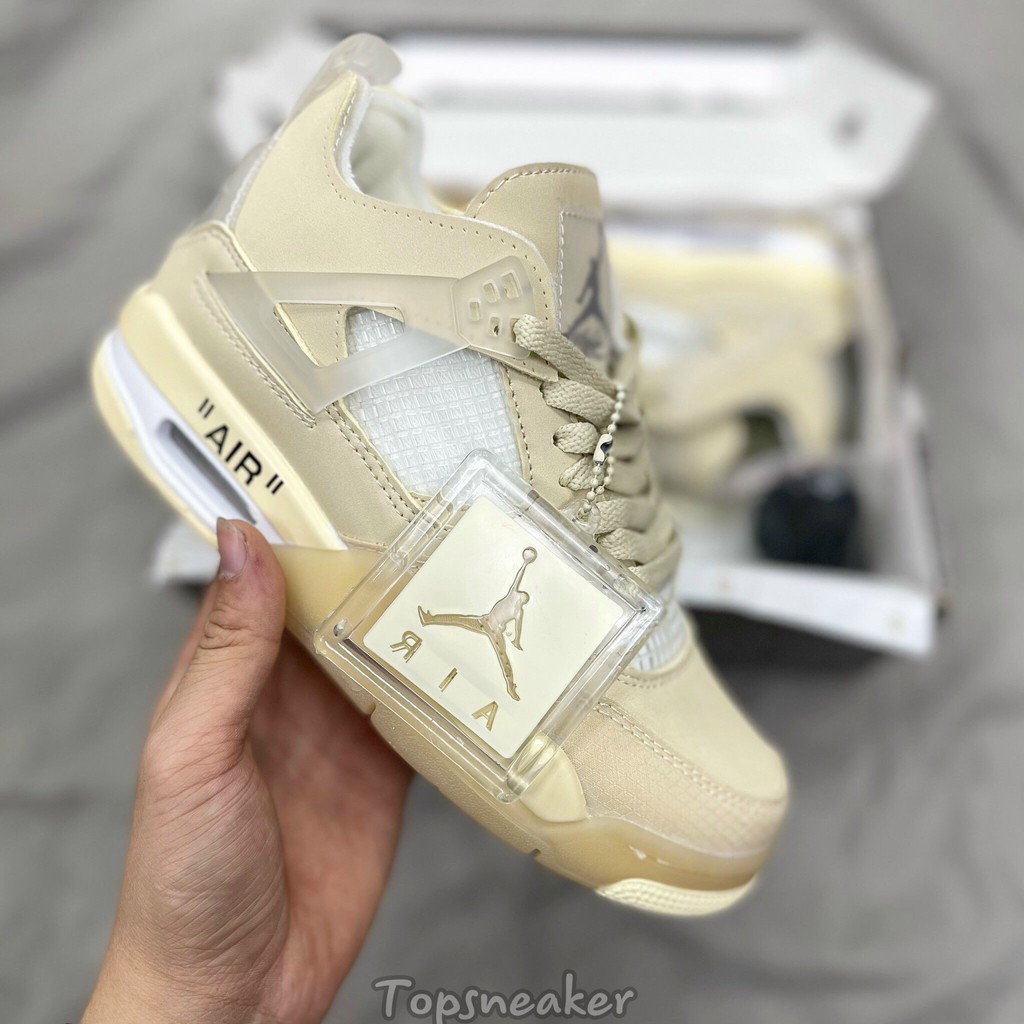 🔥 [Mã FATHANG5 giảm 10K đơn 50K] Giày Sneaker Jordan 4 OffWhite Full Box Full Phụ Kiện Freeship 🔥