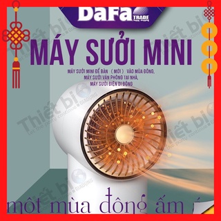 Máy sưởi mini, Quạt sưởi ấm mini để bàn vào mùa đông, máy sưởi cho văn phòng tại nhà, máy sưởi điện di động