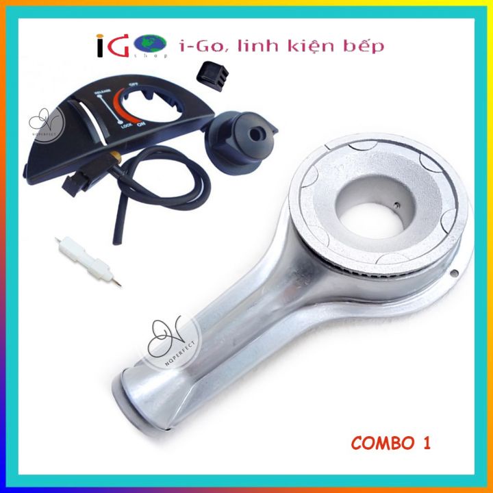 Bộ Linh Phụ Kiện Họng Đầu Đốt Đánh Lửa Bếp Gas Du Lịch, Bếp Ga Mini Namilux NA-161PS / NA-242PS._I-G