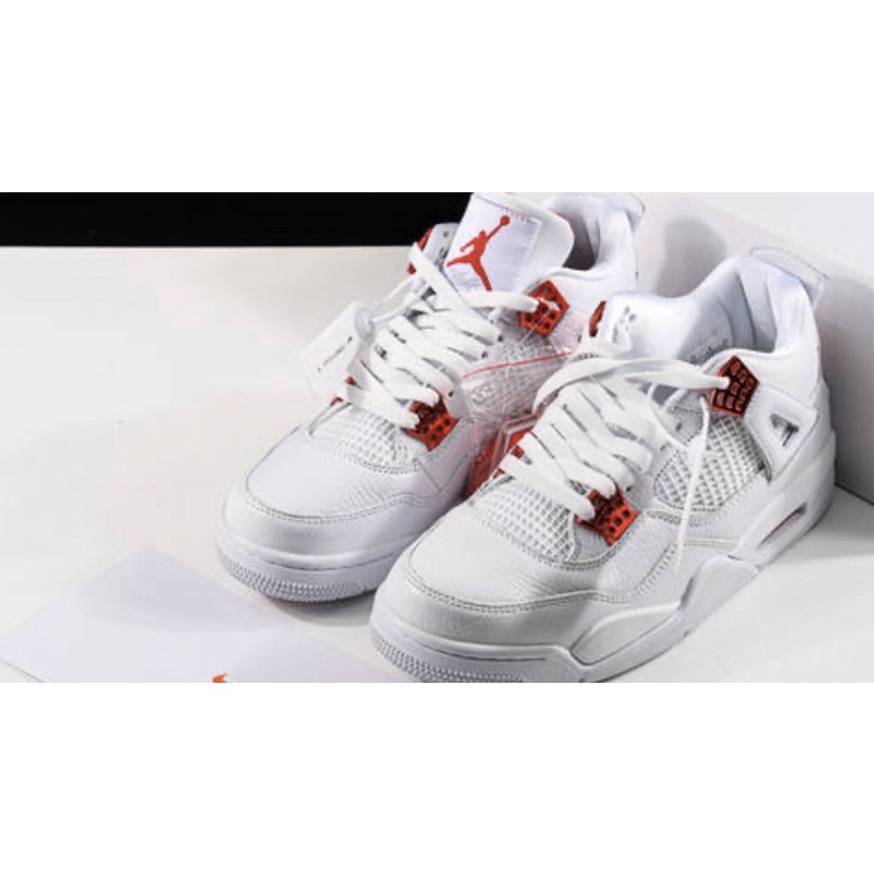 GIÀY JD4 RETRO METALIC RED DA THẬT LAI AU