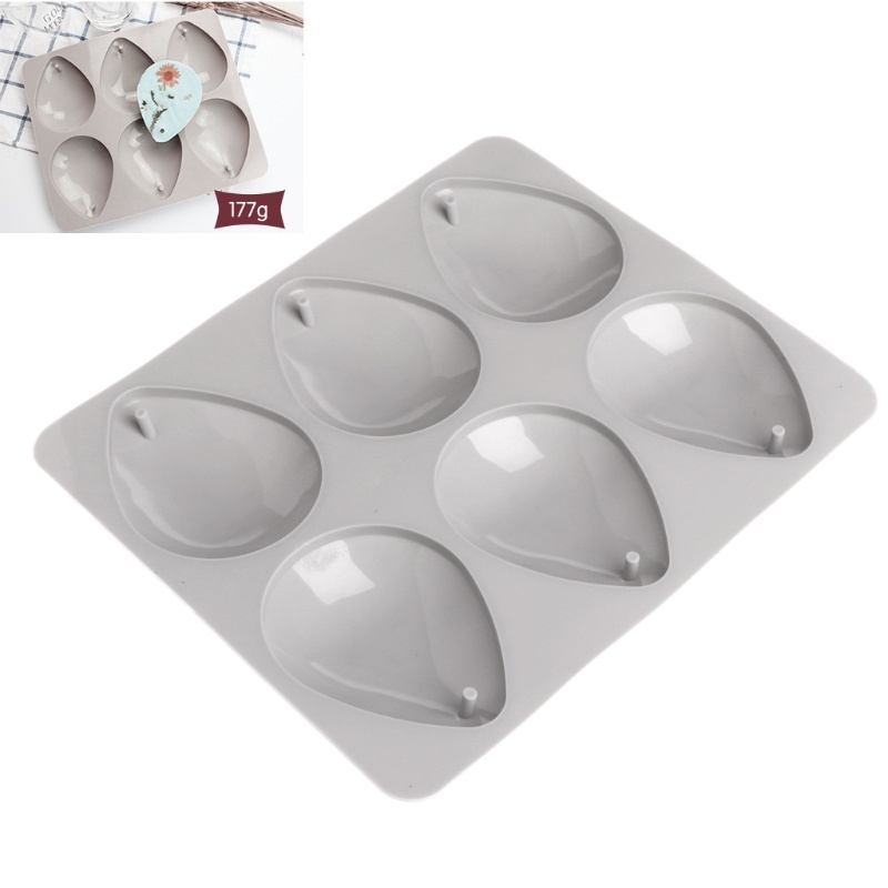 Sa Hộp 6 Ngăn Đựng Nến Sáp Xà Phòng Bằng Silicon