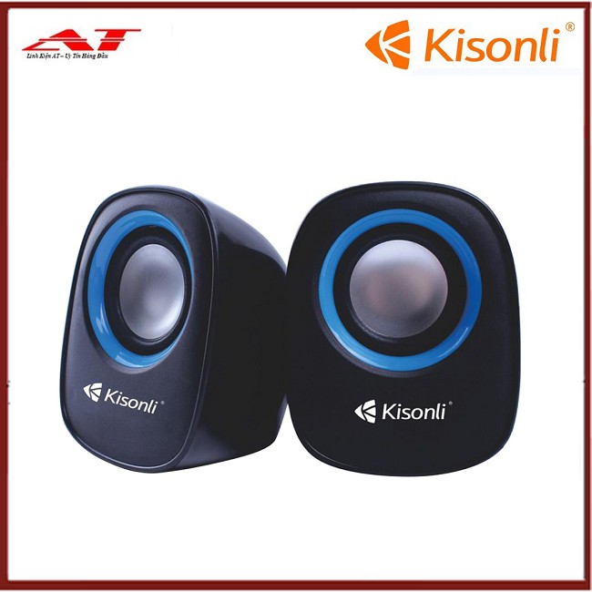 Loa vi tính 2.0 Kisonli V360 - Bảo Hành 12 Tháng (Màu ngẫu nhiên)