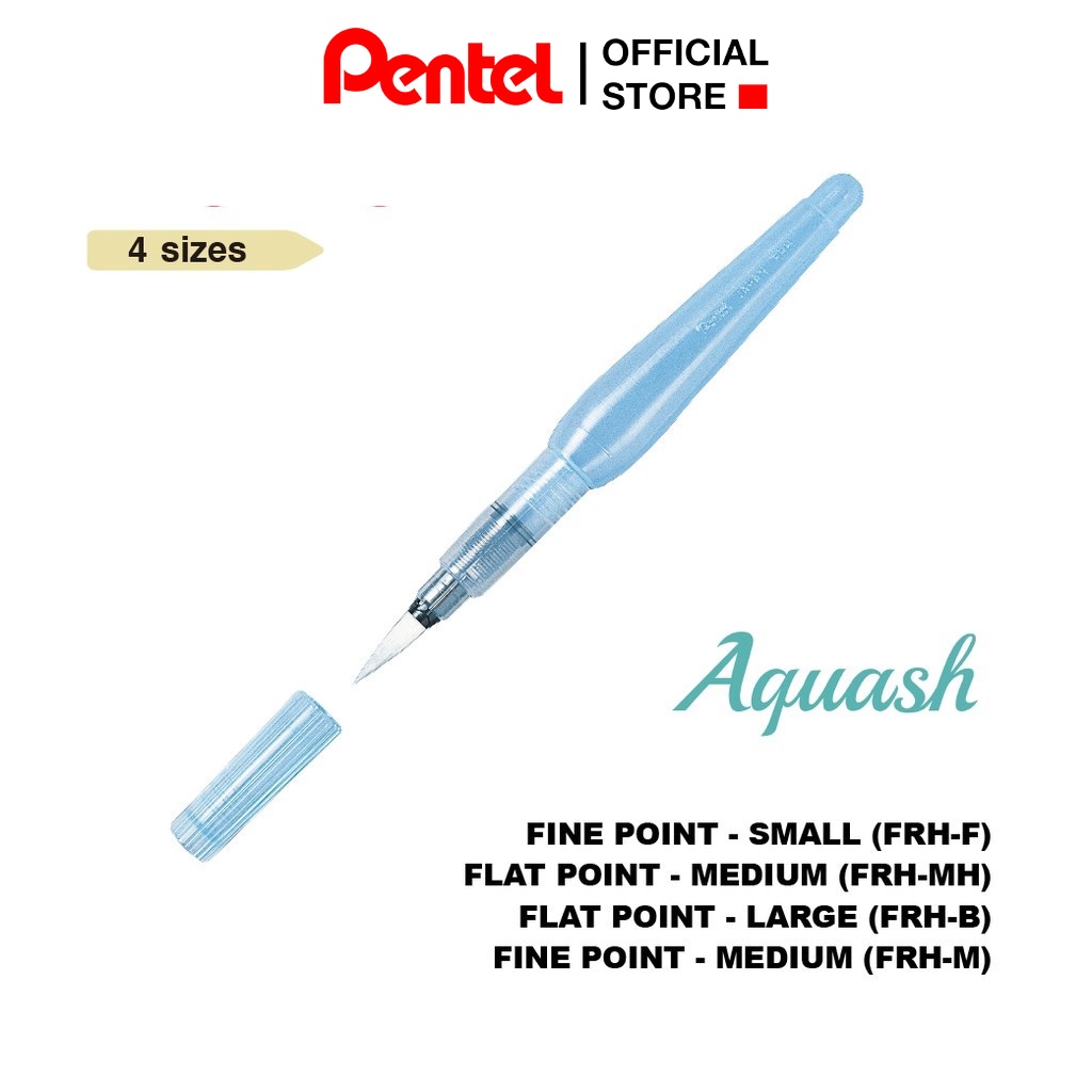 Pentel XFRH | Cọ Vẽ Màu Nước Chuyên Nghiệp | Đầu Mềm Và Dai | Thay Thế Cọ Vẽ Thông Thường| Pentel Brushpen