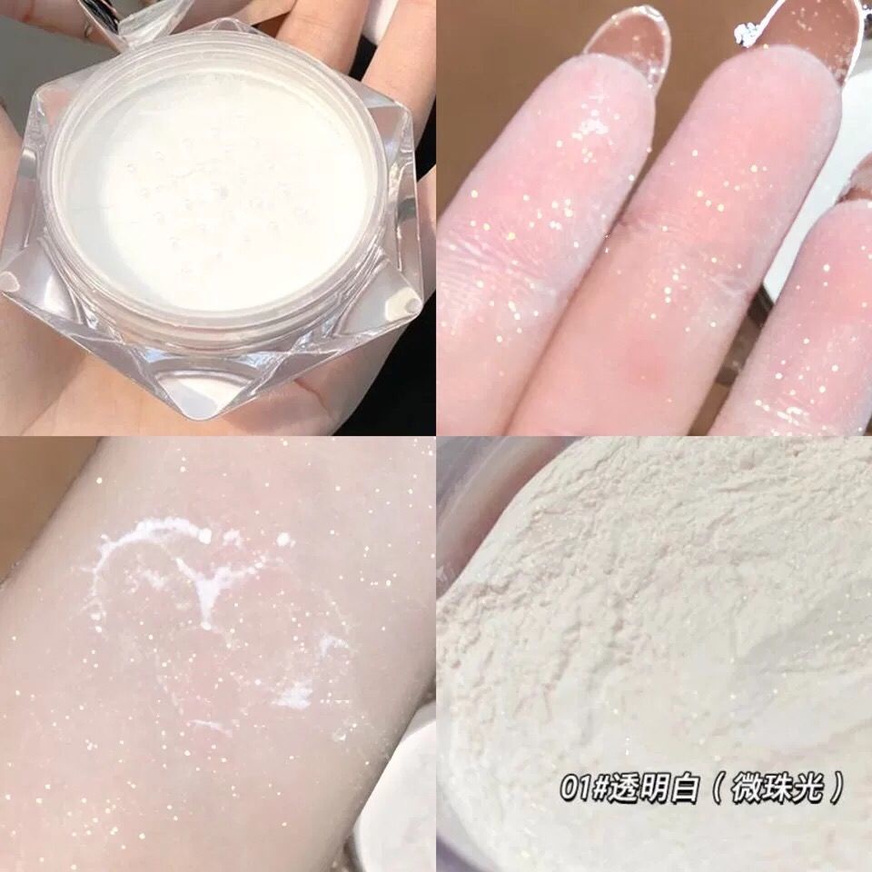 Cẩn thận máy Lấp Lánh!Phấn Phủ Dạng Bột Ánh Ngọc Trai Lấp Lánh Chống Thấm Nước Và Mồ Hôi