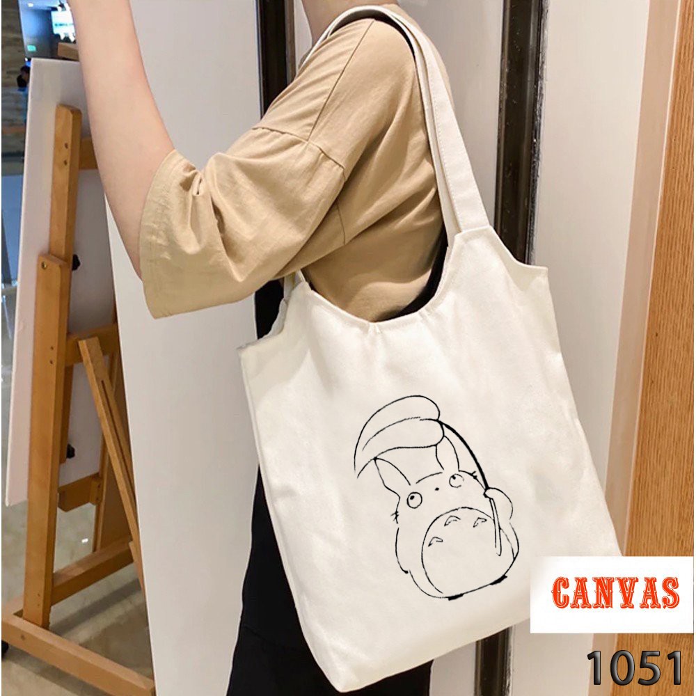 TÚI TOTE TRẮNG CHẤT VẢI CANVAS 1051 TOROTO CHE MƯA DỄ THƯƠNG HÀNG CHUẨN ĐẸP