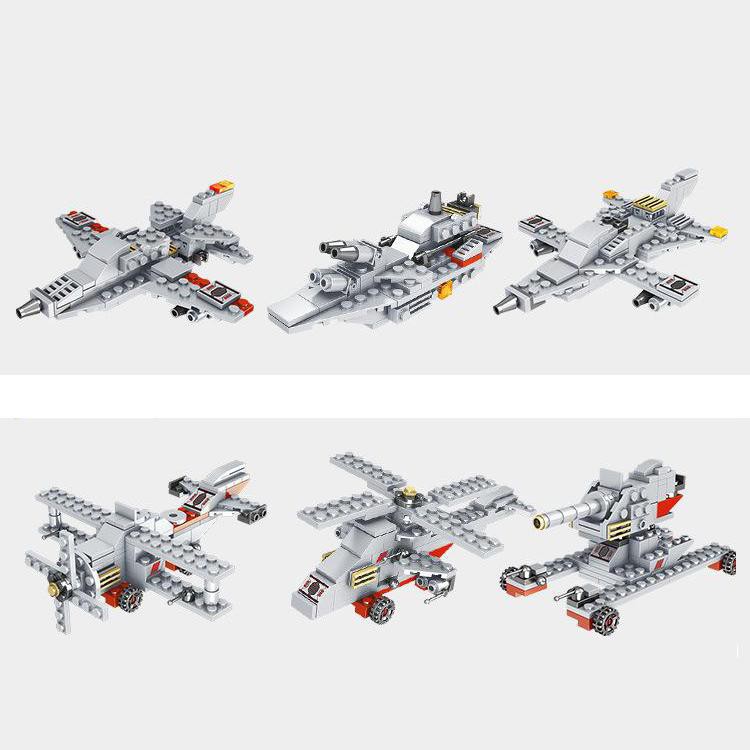 (1000+ CHI TIẾT - HÀNG LOẠI 1)Bộ Đồ Chơi Lắp Ghép Kiểu LEGO Mô Hình Chiến Hạm, Tàu Sân Bay, Người Máy 8 in 1