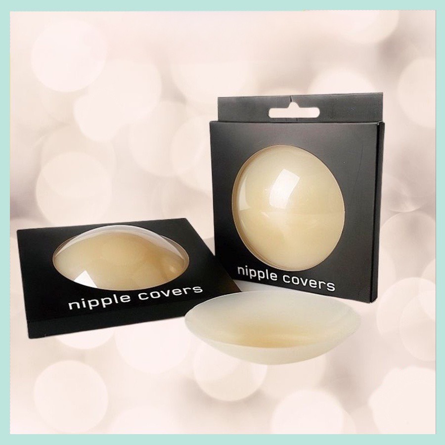 Miếng Dán Ngực Nhiệt Tự Thân Silicon Màu Nude Tàng Hình Mỏng Nhẹ Chống Nước Siêu Bám