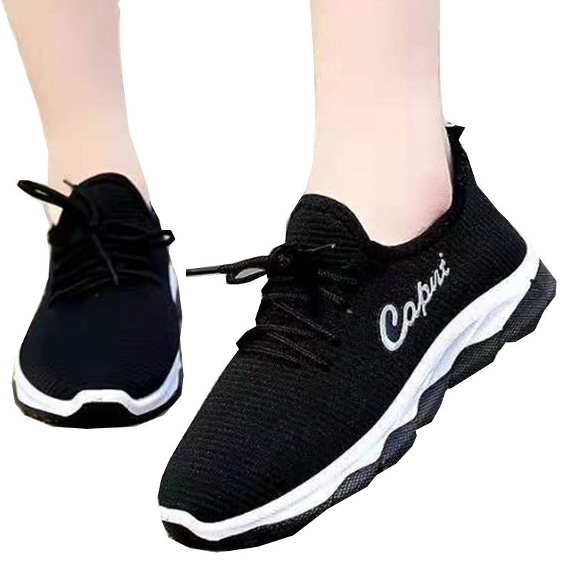 (2 Màu) Giày sneaker nữ đế lượn Capntt thoáng khí