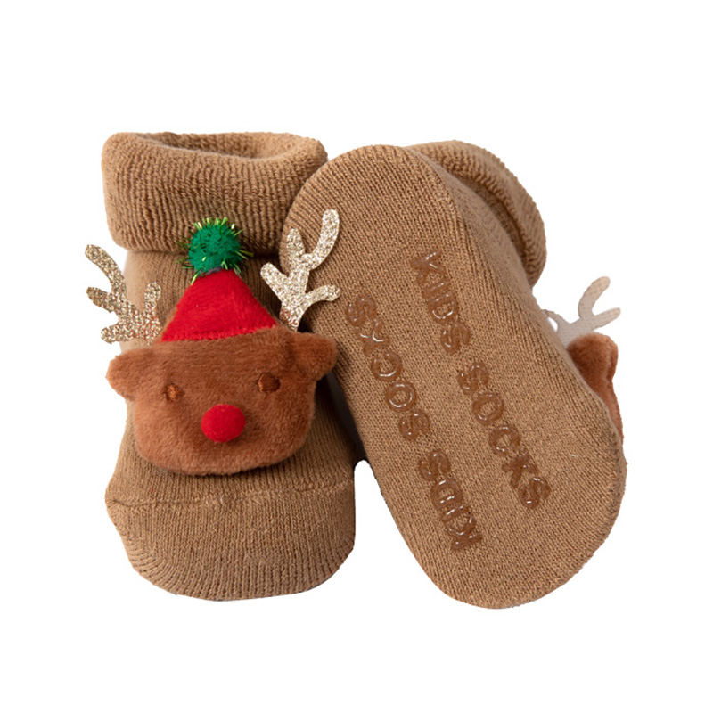 Vớ cotton giữ ấm chống trượt thời trang cho em bé