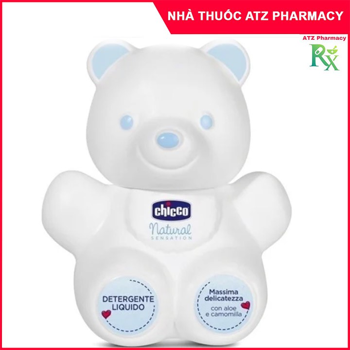 Sữa Tắm Dưỡng Da Natural Sensation Teddy Chicco 0M+ - Giúp Cân Bằng PH & Tăng Miễn Dịch Cho Da - ATZ Pharmacy