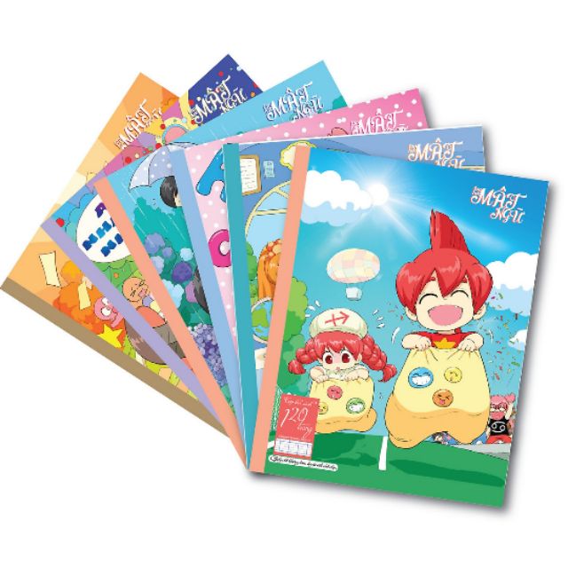 Tập Lớp Học Mật Ngữ 4 ô ly 80/120/200 trang - mẫu bìa ngẫu nhiên