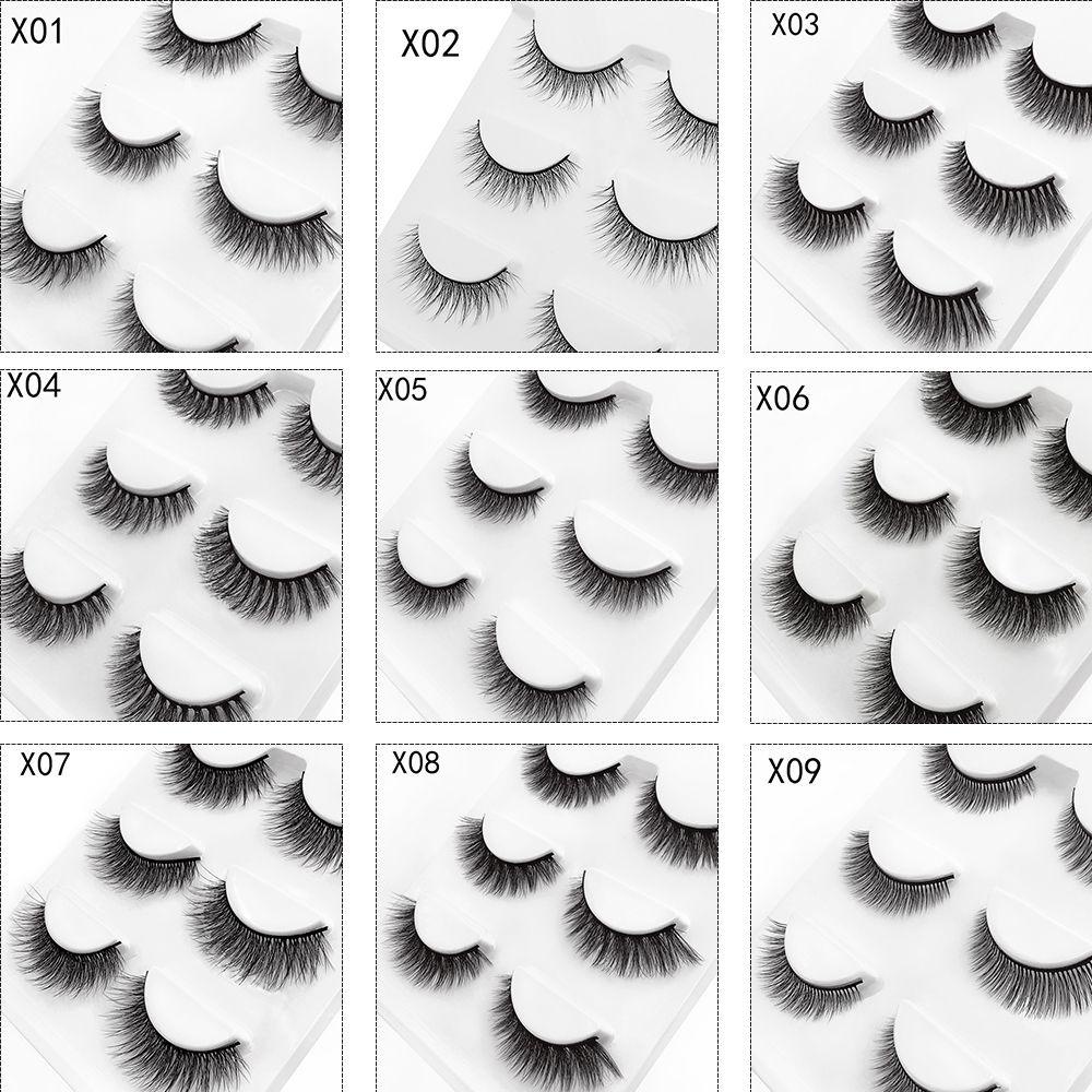 Set 3 Cặp Lông Mi Giả Dài Tự Nhiên Không Cần Dùng Keo Dán Mi