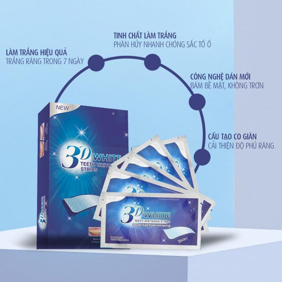 Miếng dán làm trắng răng 3d tiện dụng