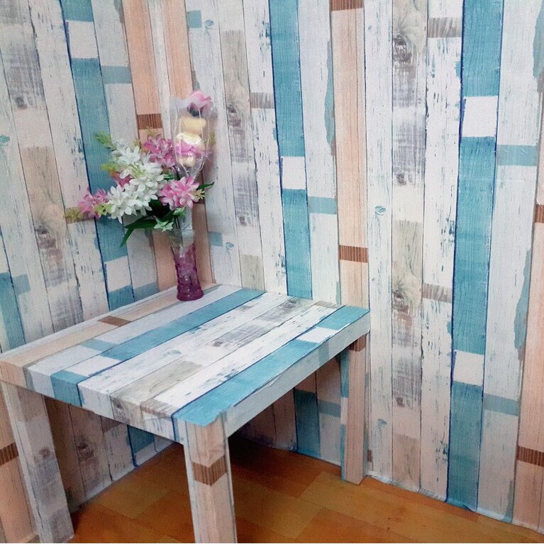 10 Mét Giấy Dán Tường Vân Gỗ Khổ 45cm Mẫu 5260, decor trang trí hình vân gỗ.