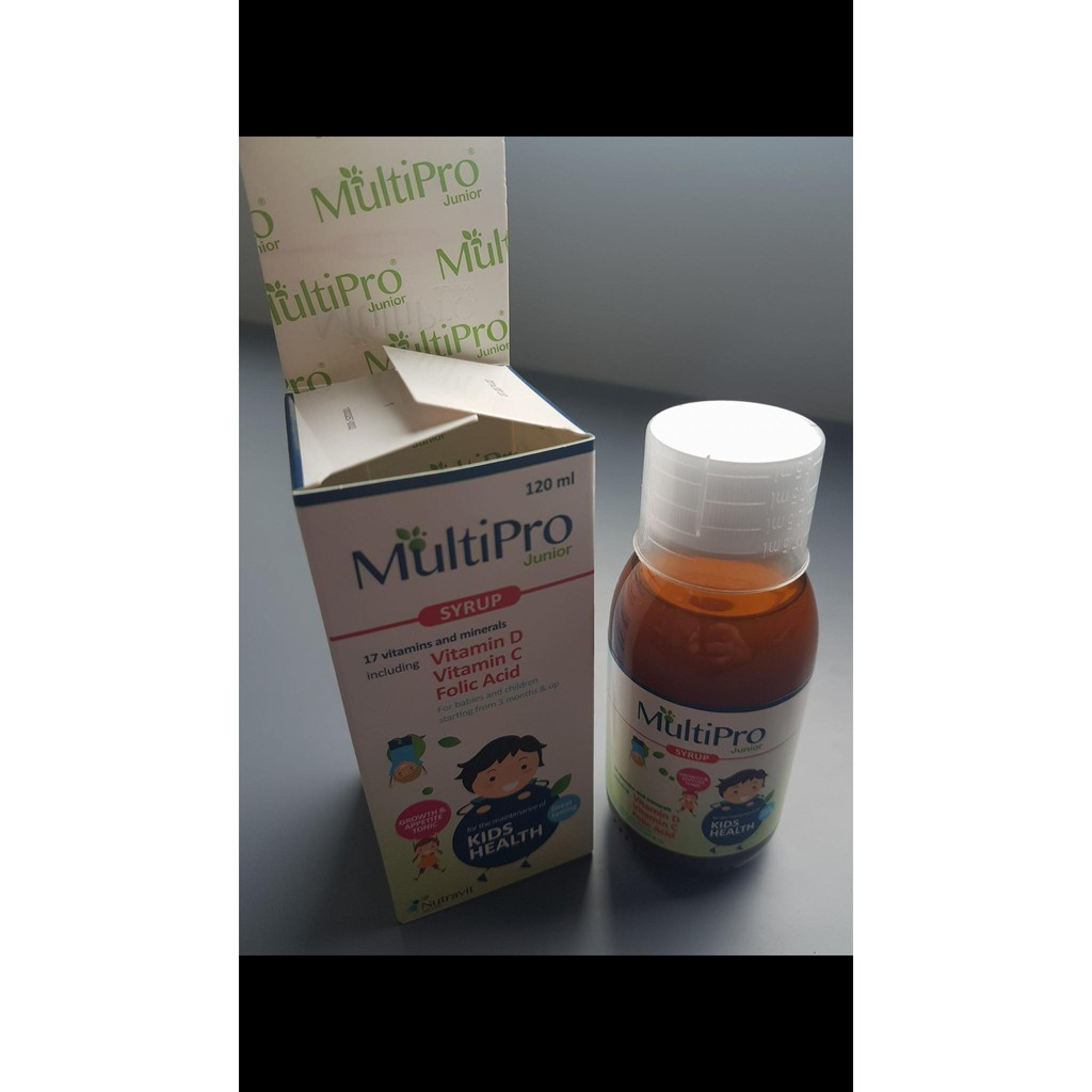 Siro MultiPro Syrup Chai 120ml - Tăng cường sức đề kháng, cải thiện tình trạng biếng ăn, suy dinh dưỡng cho bé.