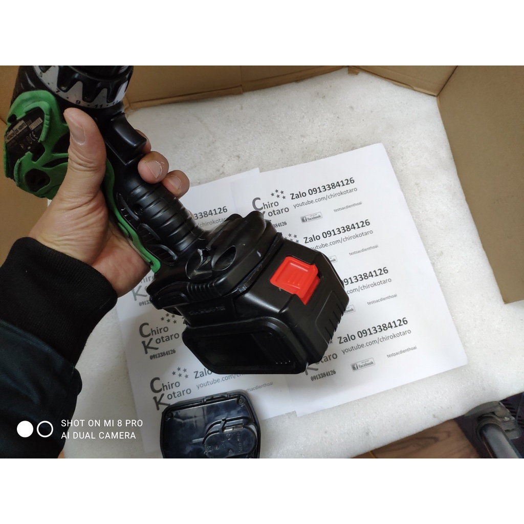 Đế chuyển pin máy khoan, vit Hitachi Koki 14V NiCD pin đút sang dùng hộp pin cài Makita LXT